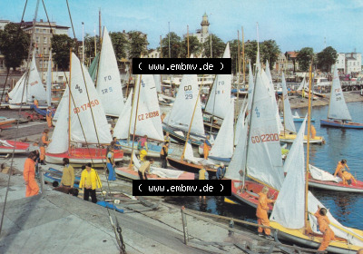 Ansichtskarten DDR Bezirk Rostock, Stadtkreis Rostock, Hansestadt Rostock-Warnemünde 1984, Am Alten Strom. DDR Bezirk Rostock,... Sammlung