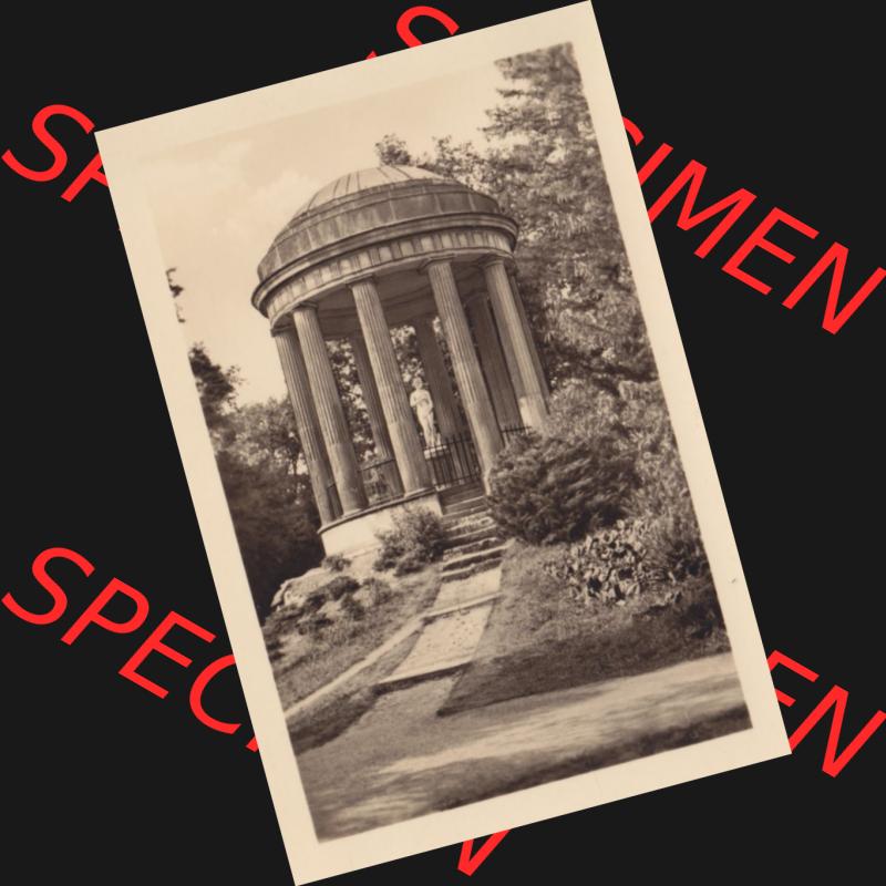 Altes Foto Wörlitz DDR Bezirk Halle, Kreis Wittenberg, Wörlitzer Park 1950-er Jahre in s/w, 1959, 5. Der Venustempel. Serie von 1959 vom Heldge-Verlag... Sammlung