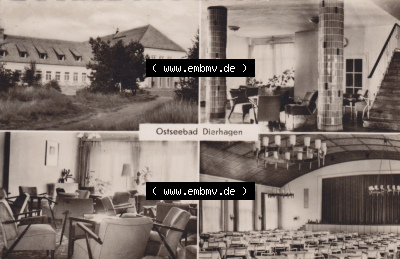Ansichtskarte DDR Bezirk Rostock, Kreis Ribnitz-Damgarten, Ostseebad Dierhagen mit Ansicht 1962, FDGB-Heim Ernst Moritz Arndt... Sammlung