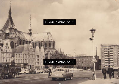 Ansichtskarte DDR Bezirk Rostock, Stadtkreis Rostock, Hansestadt Rostock Ansicht 1967, ernst Thälmann-Platz, Einbildkarte in... Sammlung