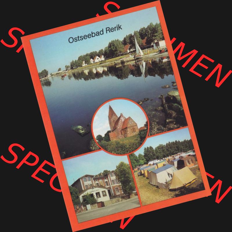 Alte Ansichtskarte in Farbe DDR Bezirk Rostock, Kreis Bad Doberan, Ostseebad Rerik 1986, Am Salzhaff, Kirche, Rat der Stadt, Mehrbildkarte. Alte Ansichtskarte... Sammlung