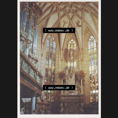 Ansichtskarten DDR Bezirk Leipzig, Kreis Altenburg, Schloss Altenburg 1988, Blick in den Chorraum (1). Alte Ansichtskarten in der DDR, 1. Auflage 1988 vom... Sammlung