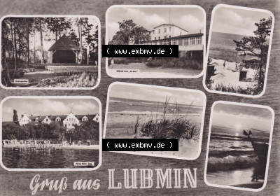 Alte Ansichtskarte mit einer Ansicht vom Ostseebad Lubmin zu DDR-Zeiten Sammlung