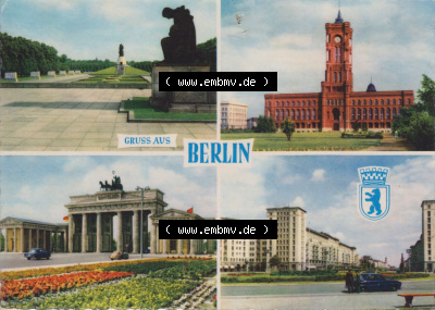 Ansicht in Farbe 1961, Gruß aus Berlin Sammlung