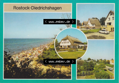 Hansestadt Rostock Strand am Naturschutzgebiet Stolters, Ferienheim Uns Hüsung, Am Stolteraer Weg. Alte Ansicht Sammlung