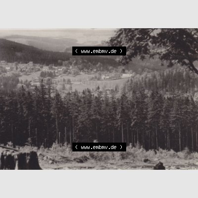 Fotos DDR Bezirk Dresden, Osterzgebirge 1974, Kurort Bärenfels, Blick von der Teilkoppe. Alte Foto Ansichten, Foto-Mappe vom Verlag VEB-Foto-Verlag, 9934 Erlbach... Sammlung