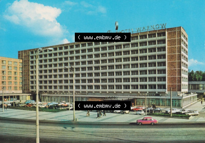 Hansestadt Rostock 1985, Interhotel Warnow. Alte Ansicht in der DDR Bezirk Rostock, Stadtkreis Rostock, Hansestadt Rostock Sammlung