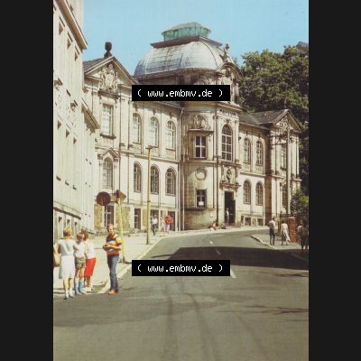 Alte Ansichtskarte DDR Bezirk Suhl, Allgemeine Mappe aus dem Jahr 1989, Sonneberg, Spielzeugmuseum. Ansichtskarte bzw. Postkarte aus DDR-Zeiten Bezirk Suhl der Deutschen... Sammlung
