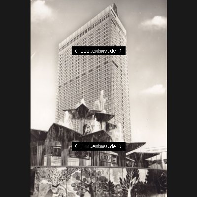 Ansichtskarte DDR Bezirk Berlin, Stadt Berlin in s/w 1978, VEB-Foto-Verlag, 9934 Erlbach I. V., Interhotel Stadt Berlin. Stadtansichten der Stadt Berlin,... Sammlung