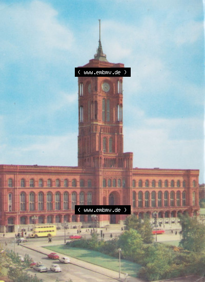 Verlag Felix Setecki, Berlin, Ansichtskarten DDR Stadt Berlin in Farbe 1969, Rathaus Hochformat. Stadtansicht(en) der Stadt Berlin,... Sammlung