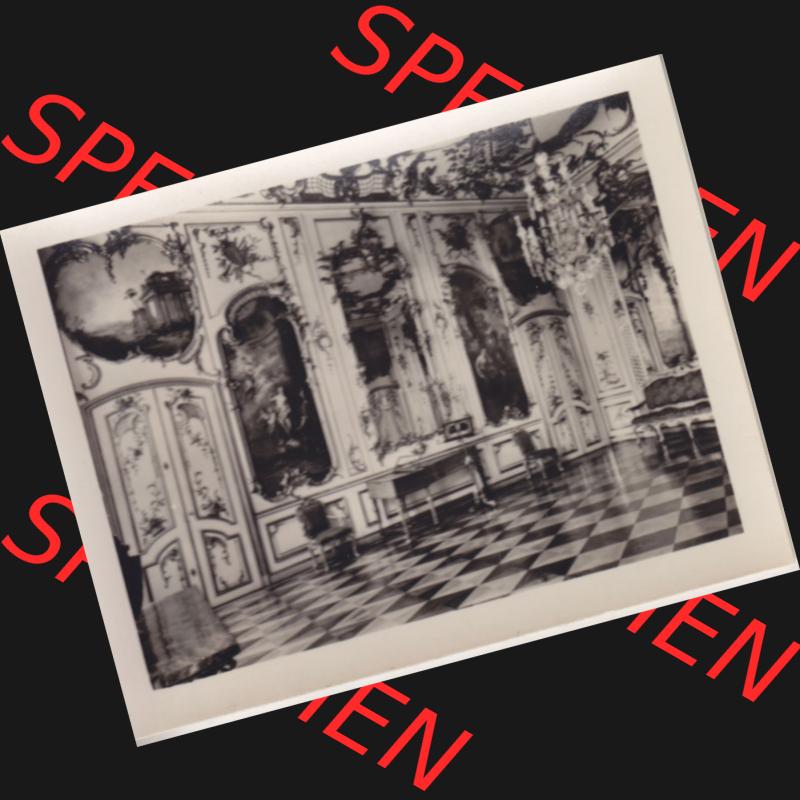 Fotos DDR, Bezirk Potsdam, Kreis Potsdam - Sanssouci 1958, Schloss Sanssouci, Musikzimmer. Fotos aus DDR-Zeiten Bezirk Potsdam der Deutschen Demokratischen Republik vom Bezirk... Sammlung