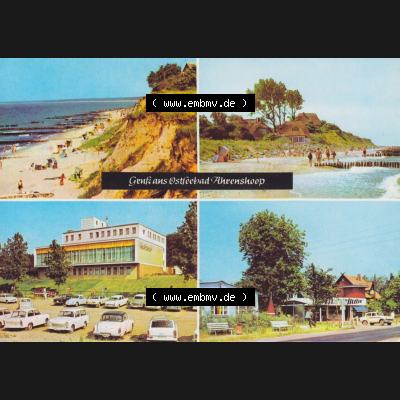 Ansichtskarten DDR Bezirk Rostock, Kreis Ribnitz-Damgarten, Ostseebad Ahrenshoop 1978, Am Steilufer, Kurhaus, Gruss aus Ostseebad Ahrenshoop. Ansichtskarte bzw.... Sammlung