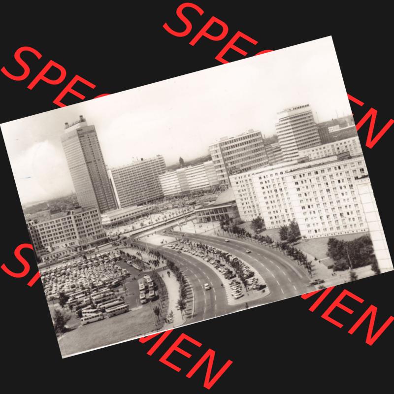 Ansichtskarte DDR Bezirk Berlin, Stadt Berlin in s/w 1973, VEB-Foto-Verlag, 9934 Erlbach I. V., Blick zum Alexanderplatz. Stadtansichten der Stadt Berlin,... Sammlung