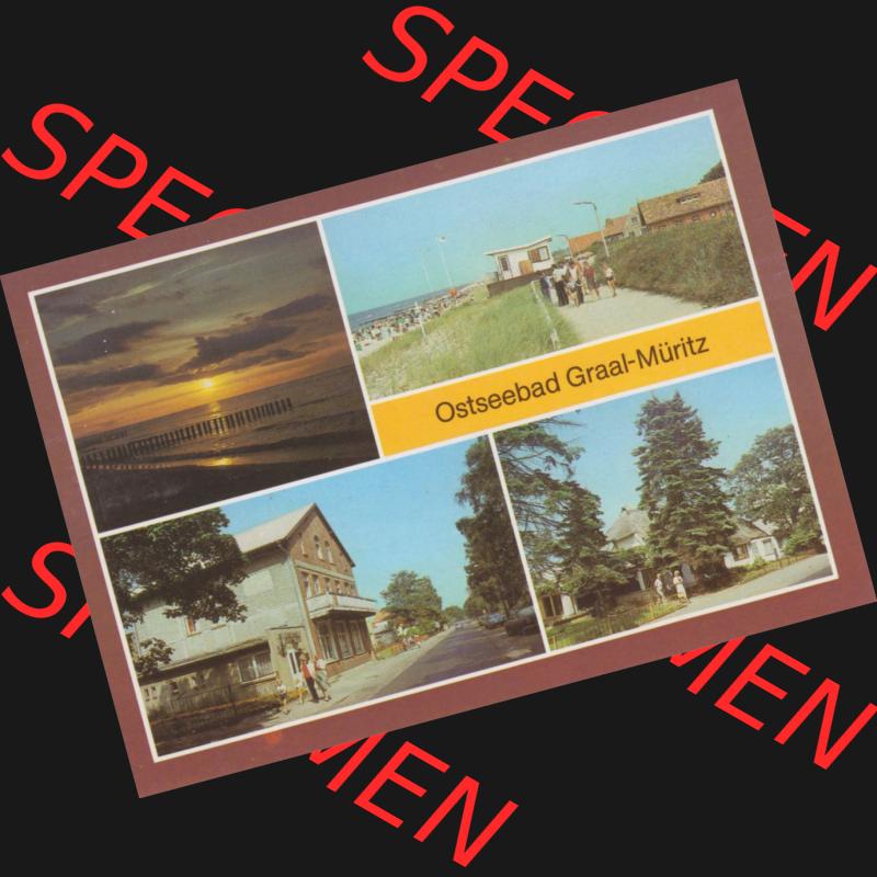 Alte Ansichtskarte DDR Bezirk Rostock, Kreis Rostock, Ostseebad Graal-Müritz Sonnenuntergang, Strandpromenade, Karl-Marx-Straße. DDR Bezirk Rostock, Kreis... Sammlung