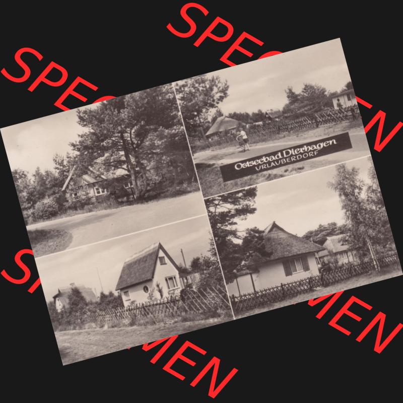 Ansichtskarte DDR Bezirk Rostock, Kreis Ribnitz-Damgarten, Ostseebad Dierhagen mit Ansicht 1972, Ostseebad Dierhagen - Urlauberdorf, VEB Ansichtskartenverlag Köthen .... Sammlung