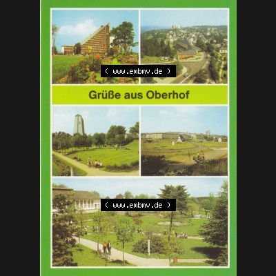 Alte Ansichtskarte DDR Bezirk Suhl, Kreis Schmalkalden-Meiningen, Oberhof AK-Mappe von 1988, Grüße aus Oberhof. Alte Ansichtskarten aus einer Mappe aus dem Jahr 1988... Sammlung