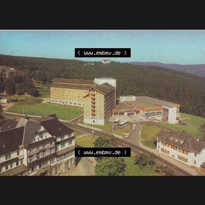 Alte Ansichtskarte DDR Bezirk Suhl, Kreis Schmalkalden-Meiningen, Oberhof AK-Mappe von 1988, Staatlich anerkannter Erholungsort FDGB Oberhof. Alte Ansichtskarten aus einer Mappe... Sammlung