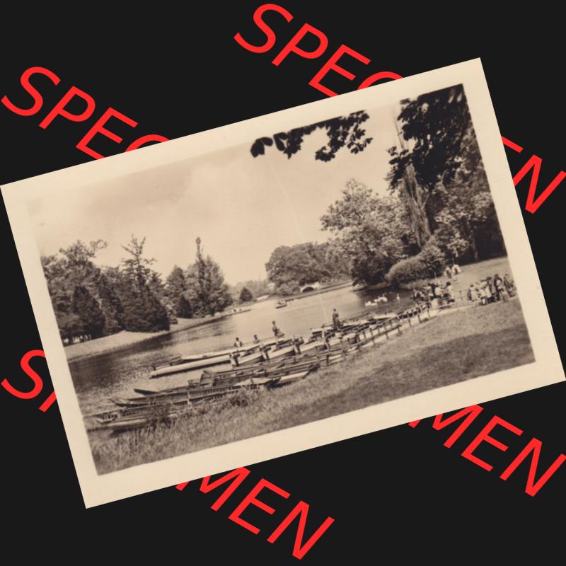 Altes Foto Wörlitz DDR Bezirk Halle, Kreis Wittenberg, Wörlitzer Park 1950-er Jahre in s/w, 1959, 4. Die Gondelstation. Serie von 1959 vom Heldge-Verlag... Sammlung