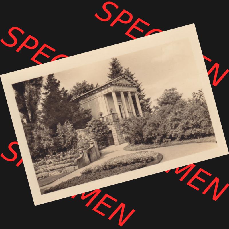 Altes Foto Wörlitz DDR Bezirk Halle, Kreis Wittenberg, Wörlitzer Park 1950-er Jahre in s/w, 1959, 6. Der Floratempel. Serie von 1959 vom Heldge-Verlag... Sammlung