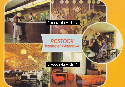 Hansestadt Rostock 1981, Rostocker Interhotel Warnow. DDR Bezirk Rostock, Stadtkreis Rostock, Hansestadt Rostock allgemein im... Sammlung