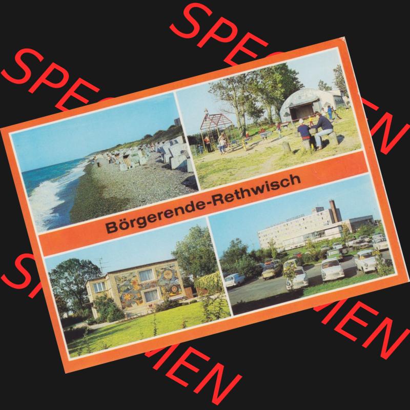 Ansichtskarten DDR Bezirk Rostock, Kreis Bad Doberan 1986, Börgerende-Rethwisch, Strand, Kinderspielplatz, Ferienheim VEB Energiekombinat Potsdam. Alte Ansichtskarte... Sammlung