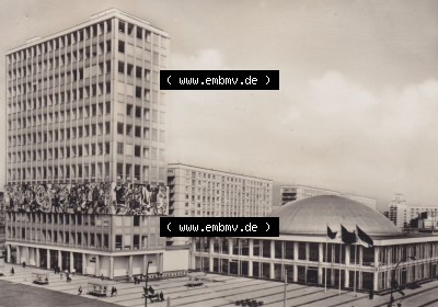 Dick-Foto-Verlag, Erlbach im Vogtland 1965, Haus des Lehrers und Kongresshalle, DDR bis 1990 zu DDR-Zeiten Sammlung