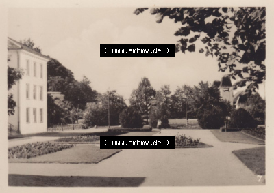 Insel Usedom Seebad Heringsdorf 1955, 7. Teil des Kurparks. Altes Foto der DDR Sammlung