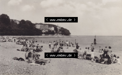 Sassnitz Stubbenkammer 1961: Am Strand. Altes Foto Sammlung
