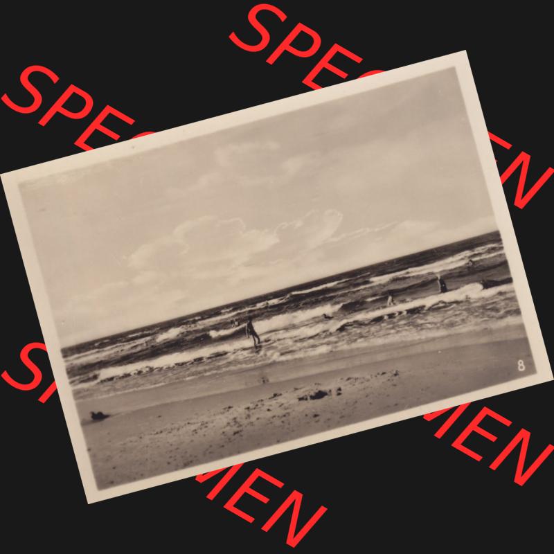 Alte Foto-Ansicht DDR Bezirk Rostock, Kreis Wolgast, Insel Usedom Seebad Heringsdorf 1955, 8. Bewegte See, am Seebad Heringsdorf. Altes Foto der DDR Bezirk Rostock,... Sammlung