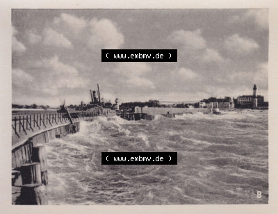 Warnemünde 1957, 10 Fotos von Verlag Lederbogen - Karl-Marx-Stadt 1957, 8. Westmole Sammlung