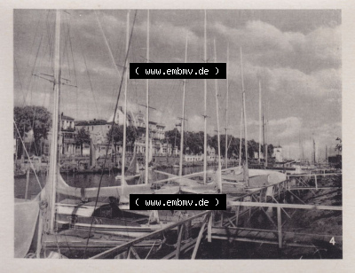 Warnemünde 1957, 10 Fotos von Verlag Lederbogen - Karl-Marx-Stadt 1957, 4. Segelhafen Sammlung