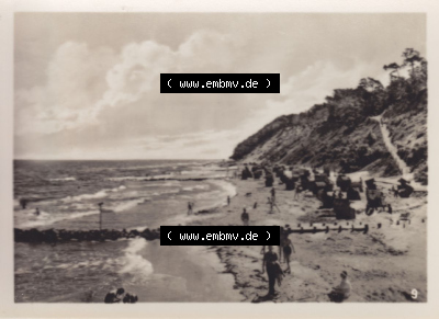 Alte Foto-Ansicht DDR Bezirk Rostock, Kreis Wolgast, Insel Usedom Ostseebad Koserow 1956, 9. Strandleben. Altes Foto der DDR Bezirk... Sammlung