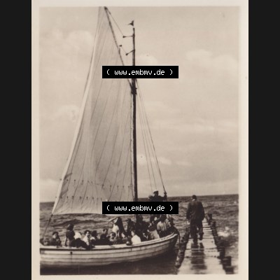 Alte Foto-Ansicht DDR Bezirk Rostock, Kreis Bad Doberan, Ostseebad Heiligendamm, (10 Echte Fotos), von ~1956, Segelpartie von Heiligendamm nach Kühlungsborn.... Sammlung