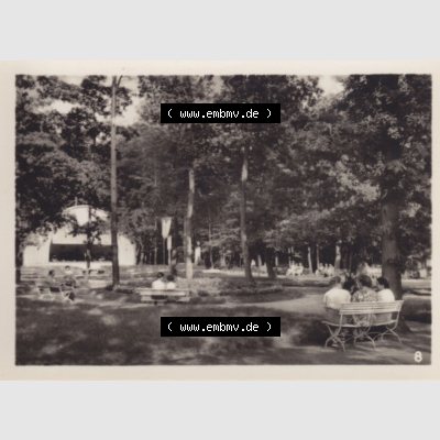 Alte Foto-Ansicht DDR Bezirk Rostock, Kreis Wolgast, Insel Usedom Ostseebad Koserow 1956, 8. Kurplatz. Altes Foto der DDR Bezirk Rostock, Kreis Wolgast, Insel... Sammlung