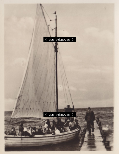 Ostseebad Heiligendamm, (10 Echte Fotos), von ~1956, Segelpartie von Heiligendamm nach Kühlungsborn Sammlung