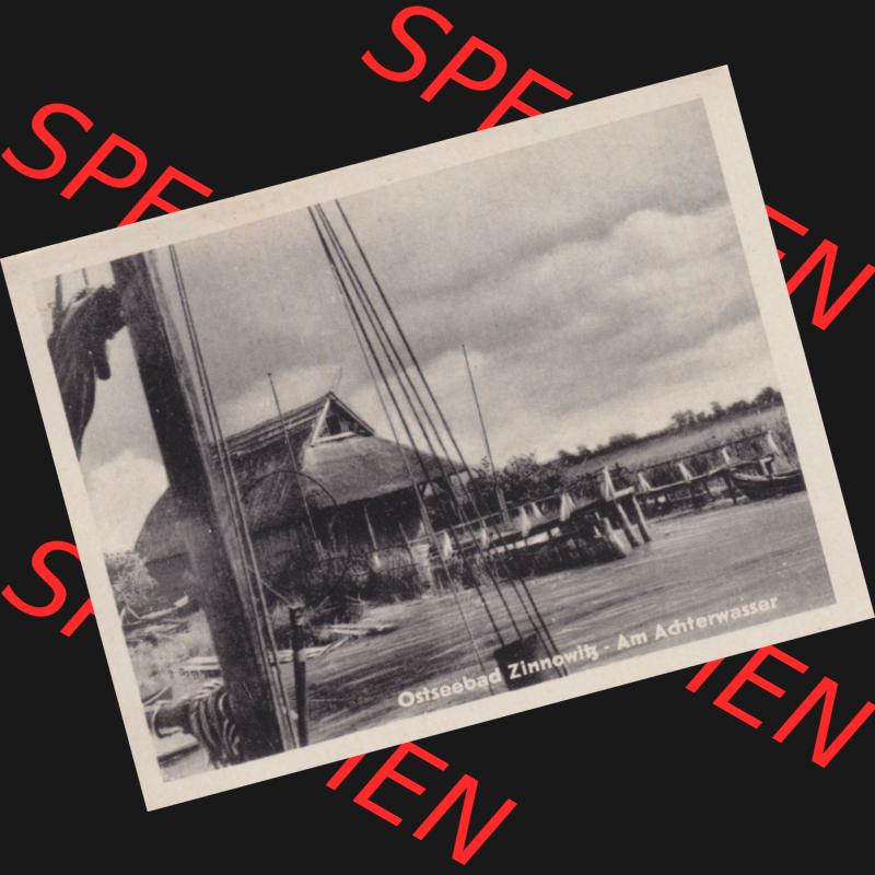 Altes Foto vom DDR Bezirk Rostock, Kreis Wolgast, Ostseebad Zinnowitz 1956, Am Achterwasser. Alte Foto-Ansichten der DDR Bezirk Rostock, Kreis Bad Wolgast, Insel Usedom... Sammlung