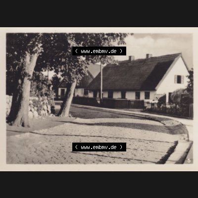 Alte Foto-Ansicht DDR Bezirk Rostock, Kreis Wolgast, Insel Usedom Ostseebad Koserow 1956, 5. Dorfstraße. Altes Foto der DDR Bezirk Rostock, Kreis Wolgast,... Sammlung