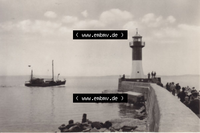 Sassnitz Stubbenkammer 1961: Am Molenkopf. Altes Foto Sammlung