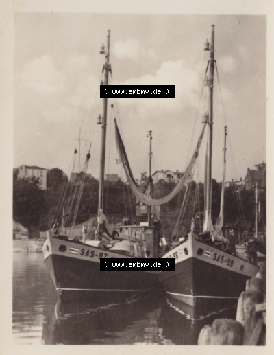 Ostseebad Sassnitz 1954, Boote im Hafen von Saßnitz Sammlung