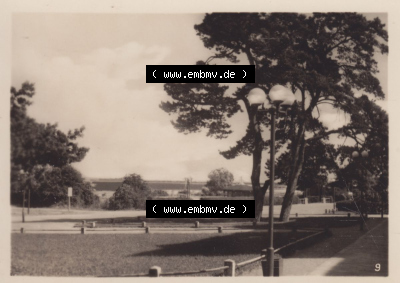 Insel Usedom Seebad Heringsdorf 1955, 9. Kurpromenade. Altes Foto der DDR Sammlung