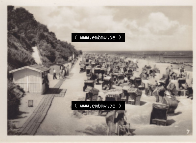 Alte Foto-Ansicht DDR Bezirk Rostock, Kreis Wolgast, Insel Usedom Ostseebad Koserow 1956, 7. Strand. Altes Foto der DDR Bezirk... Sammlung