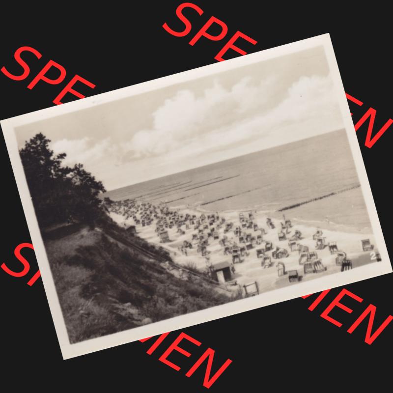 Alte Foto-Ansicht DDR Bezirk Rostock, Kreis Wolgast, Insel Usedom Ostseebad Koserow 1956, 2. Strand. Altes Foto der DDR Bezirk Rostock, Kreis Wolgast, Insel... Sammlung
