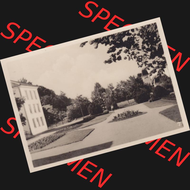 Alte Foto-Ansicht DDR Bezirk Rostock, Kreis Wolgast, Insel Usedom Seebad Heringsdorf 1955, 7. Teil des Kurparks. Altes Foto der DDR Bezirk Rostock, Kreis Wolgast,... Sammlung