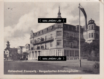 Wolgast, Ostseebad Zinnowitz 1956, Bergarbeiter-Erholungsheim (2). Alte Foto-Ansichten der DDR Sammlung
