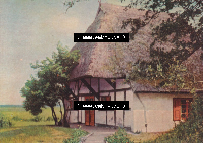 Ostseebad Ahrenshoop Lithografie von 1963, Kleine Farbserie 2. Dornenhaus Sammlung