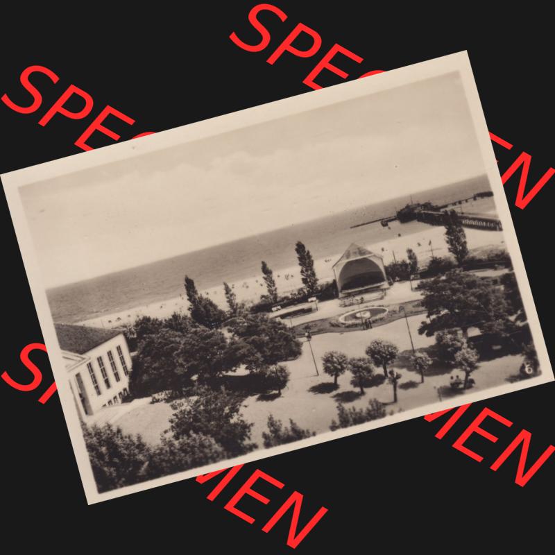 Alte Foto-Ansicht DDR Bezirk Rostock, Kreis Wolgast, Insel Usedom Seebad Heringsdorf 1955, 6. Kulturhaus und Konzertplatz. Altes Foto der DDR Bezirk Rostock, Kreis... Sammlung