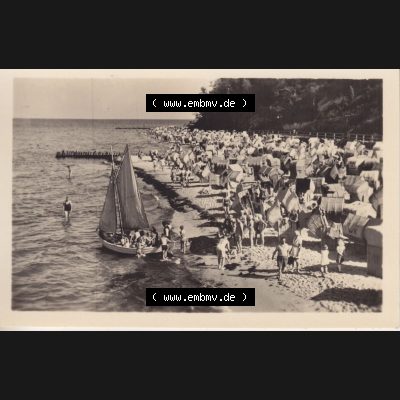 Altes Foto der DDR Bezirk Rostock, Kreis Rügen, Insel Rügen, 10 Motive (Echt Foto) Ostseebad Sellin am Strand. Altes Foto mit Ansicht der DDR Bezirk Rostock,... Sammlung