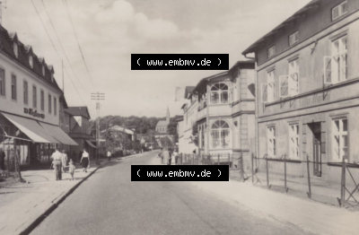 Sassnitz Stubbenkammer 1961: Karl-Marx-Straße. Altes Foto Sammlung