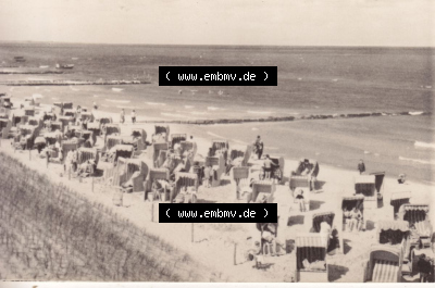 Ostseebad Zingst Mappe in s/w vom Jahrgang 1963 B 8/63, Ostseestrand von Zingst mit Düne. Altes Foto mit Ansicht Sammlung
