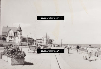 Alte Foto-Ansichten DDR Bezirk Rostock, Kreis Bad Doberan, Ostseebad Kühlungsborn Strandpromenade. Altes Foto der DDR Bezirk... Sammlung